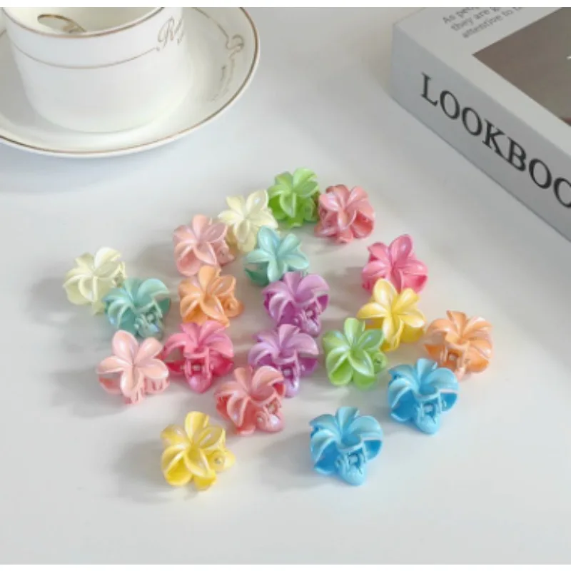 10PCS Colorful Flower Hair Clips Set Sweet Style Snap Clips for Braiding Extensions Easy To Use Strong Hold for Party Daily view 3