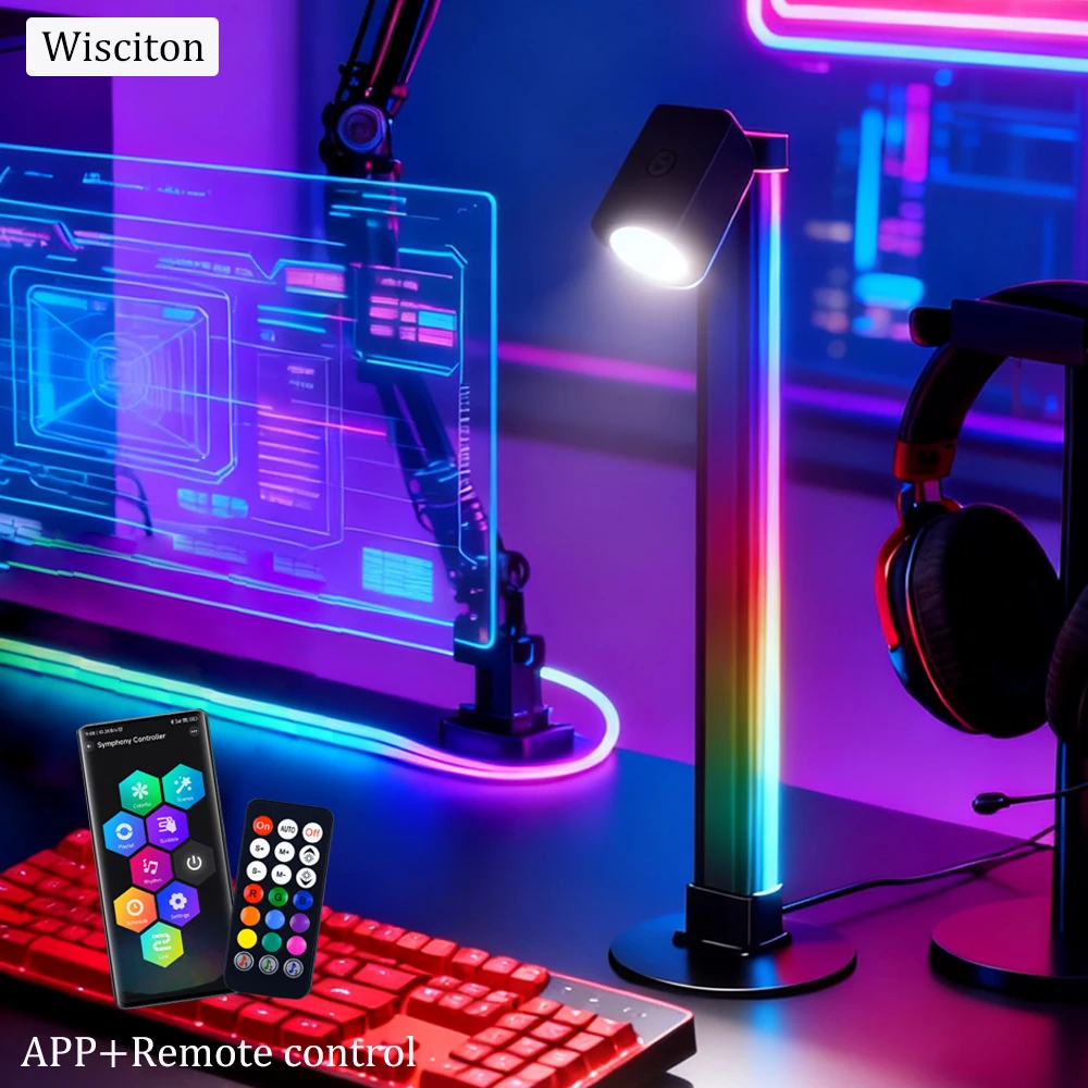 38cm-デスクトップ読書灯バー-カラフルな背景雰囲気照明-サウンドリズム-rgb-目の保護-冷暖夜間ライト