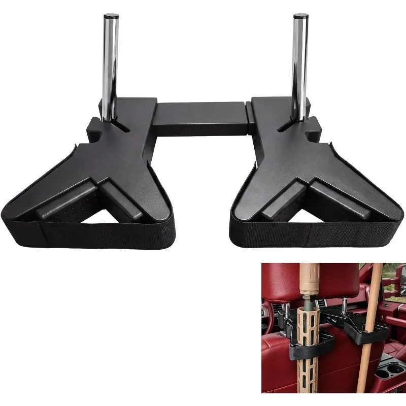 Vehicle Seat Back Mount Storage Organizer Vertical Long Item Holder Heavy Duty Rack For Car Truck SUV Outdoor Camping Equipment