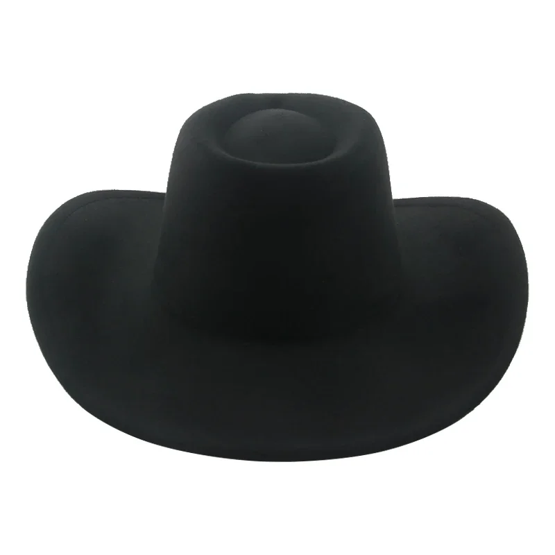 Cowboy Hat Hats for Women Man Hat Solid Panama Wide Brim Casual Western Cowgirls Khaki Black Jazz Caps Sombrero Hombre Sombreros