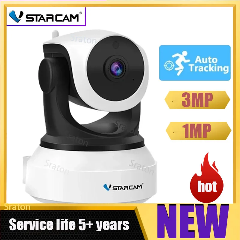 

Vstarcam 1MP/3MP IP Camera C24S AI Humanoid Recognition Auto Tracking Wifi Camera IR CCTV Video Security Camera Remote IR View