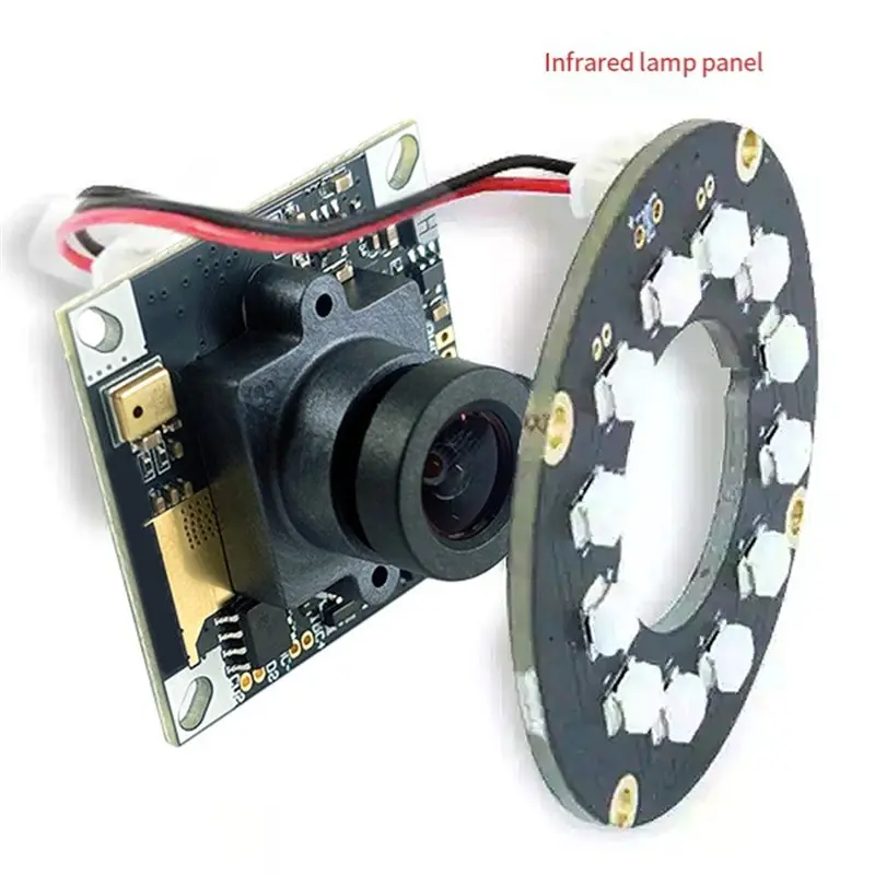 OV9281 Shutter 1MP Monochrome Sensor 60 Fps Infrared Fill Light Black And White Iris Recognition Camera Module