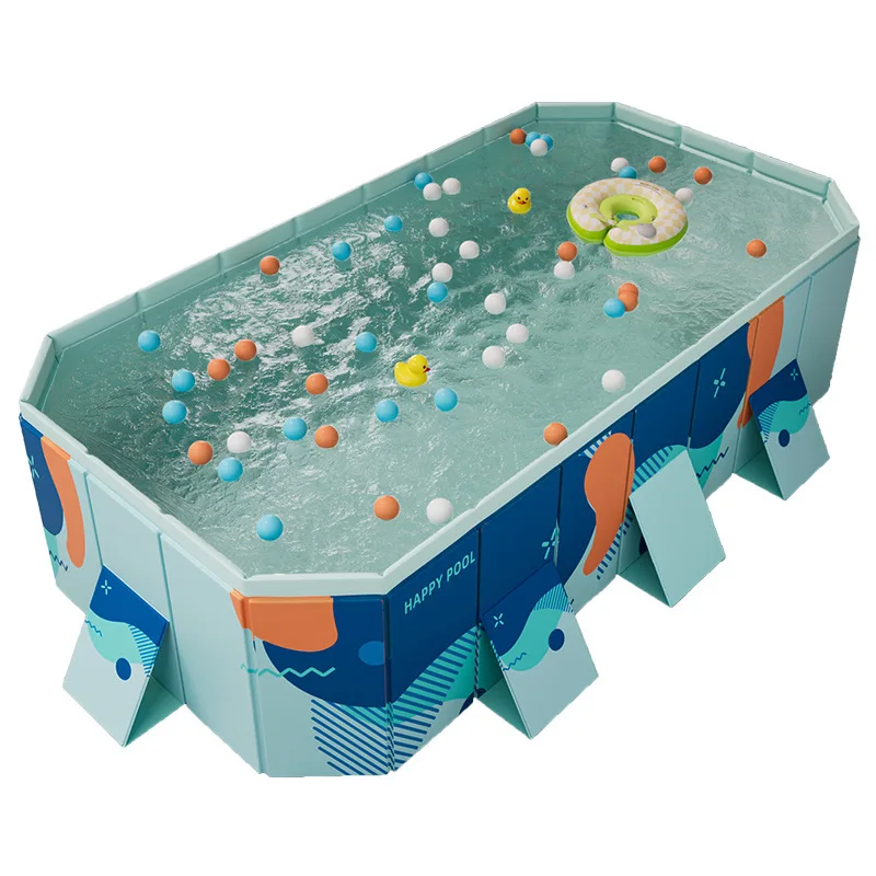 

Thickened wear-resistant inflatable swimming pool Outdoor non-inflatable foldable paddling pool household pool