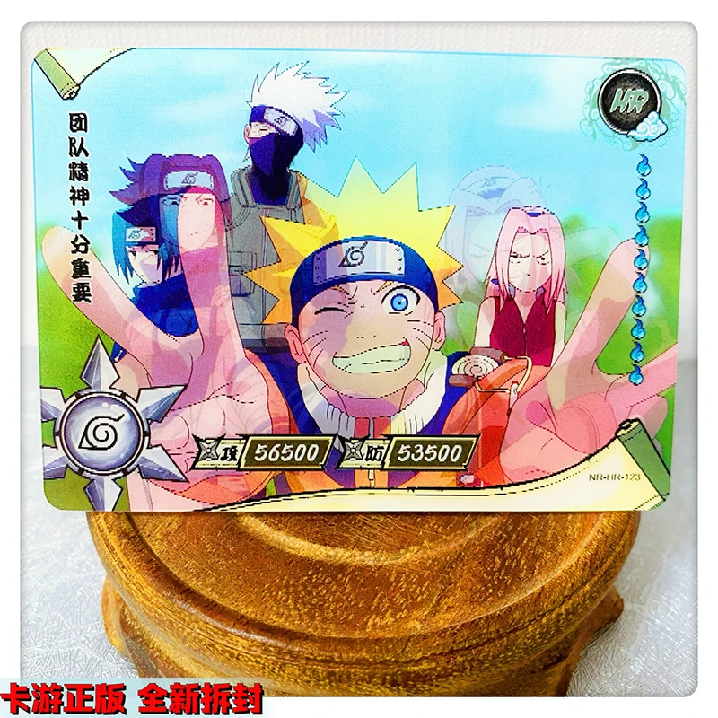 Kayout HR Card 106 ~ 140 Series Naruto Tsunade Haruno Sakura Uchiha Sasuke kartka rzadka kolekcja zabawki do gier na Boże Narodzenie urodziny