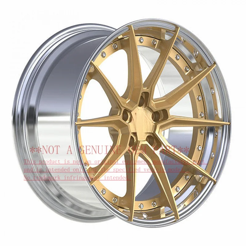 For BMW 740 19 Inch Two Piece Forged Aluminum Alloy Wheel Rims 4 Wheels Lightweight Modification
