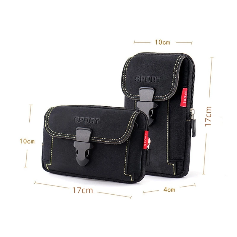 Man Belt Pouch Mobile Phone Bag for Men Phone Holster Bag Molle Waist Bag Pack Small Tactical Duty Belt Backpack Card Holder