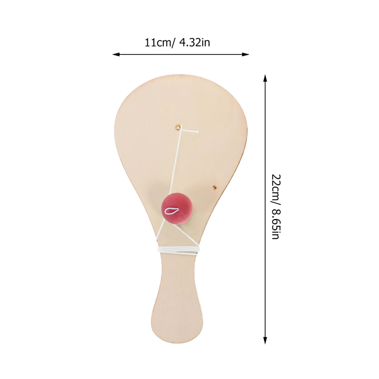 12 قطعة كرة مجداف خشبية الحرفية مجموعة لتقوم بها بنفسك لعبة لوحة فارغة للأطفال الخيال التعبير الفني الوالدين والطفل التفاعلية