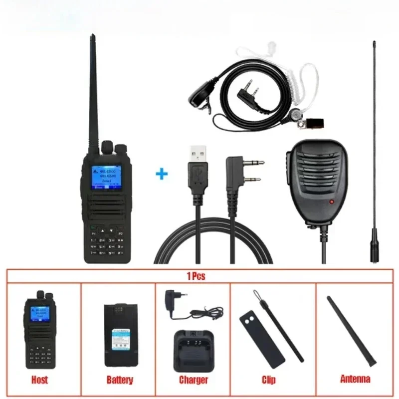 Walkie Talkie dla Baofeng DMR DM-1701 OpenGD77 Dual Mode Analog/Digi TwoWay Radio Tier1+2 Dual Time Slot Ham Dual Band FM Radio