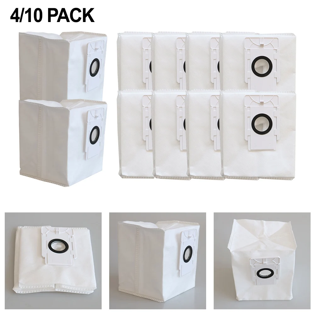 4/10pcs Dust Bags For EZVIZ Replacement Dust Bags For RC3 Plus RE4 Plus Robot Vacuum Cleaners Home Improvement       New