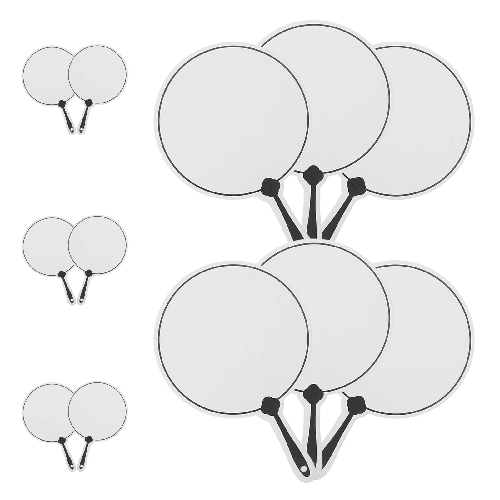 

12Pcs Fan Shape Blank Bookmarks White Plain Cardstock Page Markers with Hole for DIY Crafts Presents Tags School Supply Projects