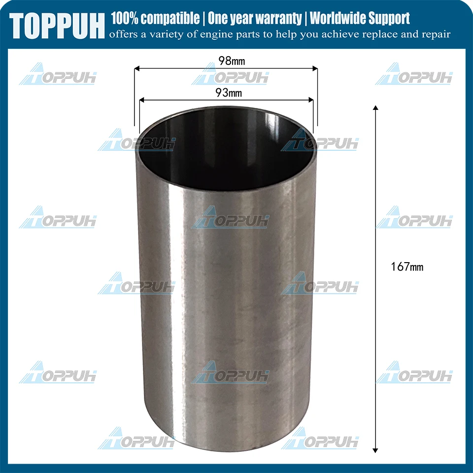 4M40 New 4 pcs STD Cylinder Liners for Mitsubishi Engine Semi-finished