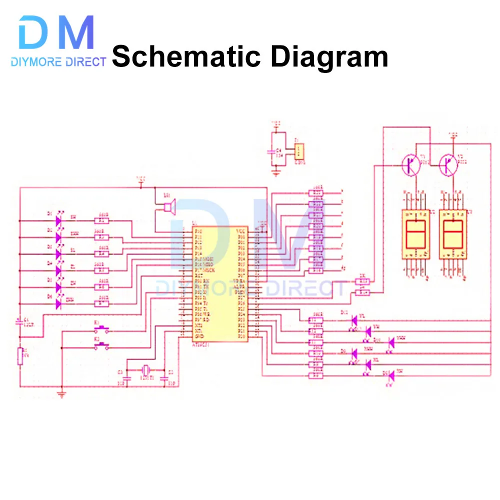 Traffic Signal Colorful LED Light Kit Electronic Manufacturing DIY KIT Spare Parts Student Laboratory