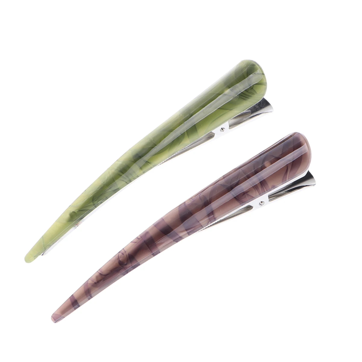 

2 Pcs Duckbill Clip Girls' Hair Accessories Barrettes Non-slip Clips Acrylic Strong Tension