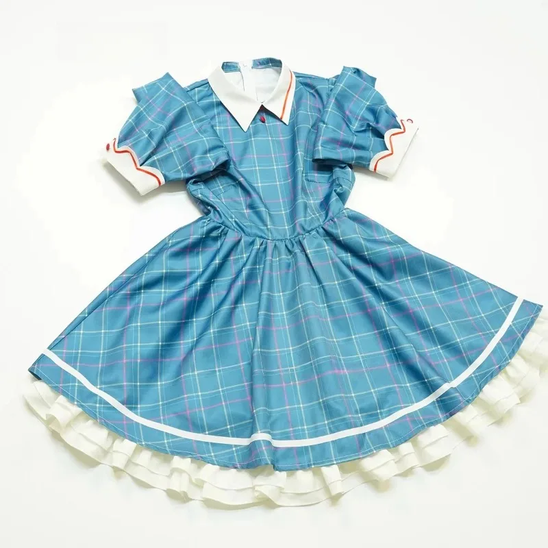 Kostium Cosplay Amiya z gry Arknights, sukienka, fartuch, peruka, uszy, pełny zestaw dla kobiet, na Halloween, karnawał, imprezę, strój do odgrywania ról Ark.