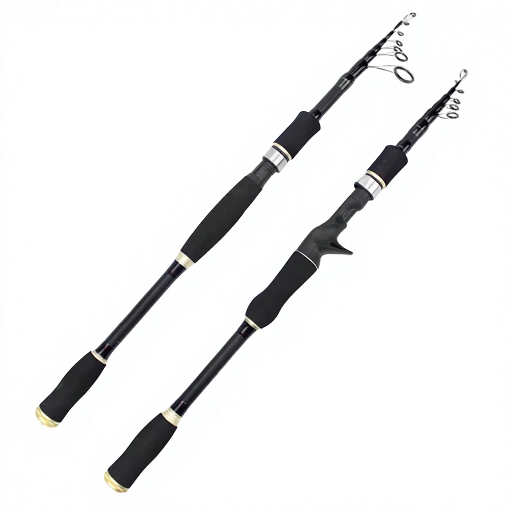 Sports Short-section Retractable Lightweight Lure Rod Long-casting Straight-handle Gun-handle 2.7M Carbon Lake