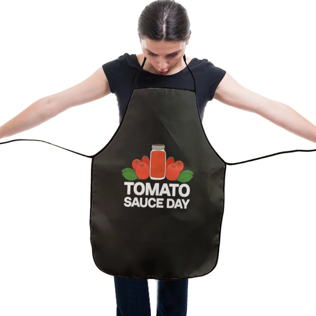 Tomato Sauce Day Passata Family Tradition Kitchen Aprons for Women Household Cleaning Apron Chefs Cooking Baking Apron for Child