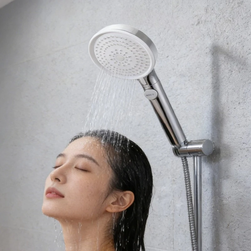 

Набор для душа: насадка для душа, шланг, ручной душ с функцией повышения давления, аксессуары для ванной комнаты (цвет: винный)