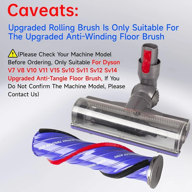 M14K-เปลี่ยนแปรงลูกกลิ้งสําหรับ Dyson V10V11V15 ไดรฟ์ตรงไร้สายสูญญากาศหัวสิ่งที่แนบมาสําหรับ Dyson แปรงลูกกลิ้ง