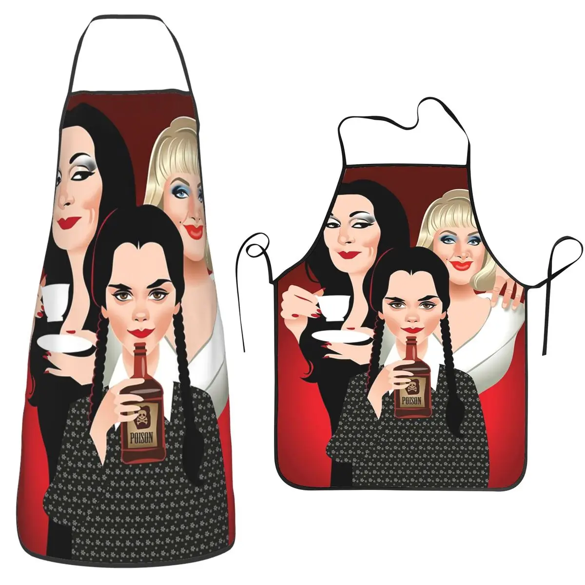 Family Values Apron Chef Baking Tablier Sleeveless Bib Kitchen Cleaning Pinafore for Women Men Gardening