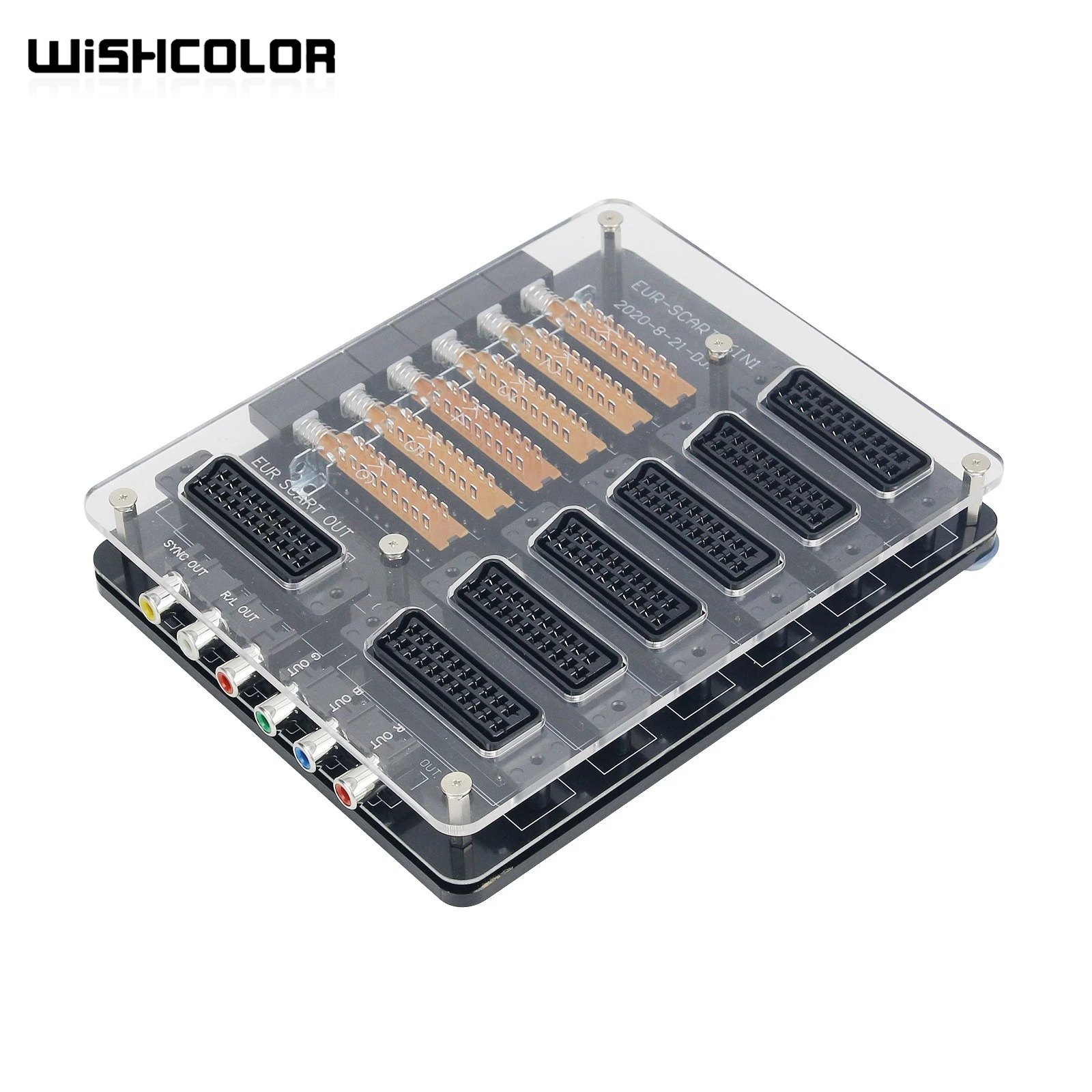 

Wishcolor New EUR SCART Manual 6 Input 1 Output Distributor Converter Automatic Divider Converting Board Device