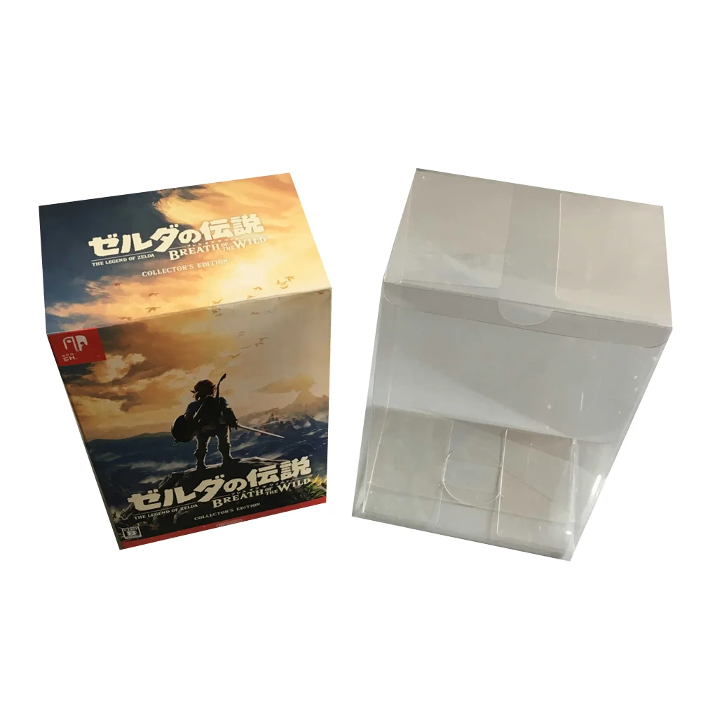 Transparent Box Protector For Amiibo/The Legend of Zelda: Breath of the Wild Collect Boxes Game Shell Clear Display Case