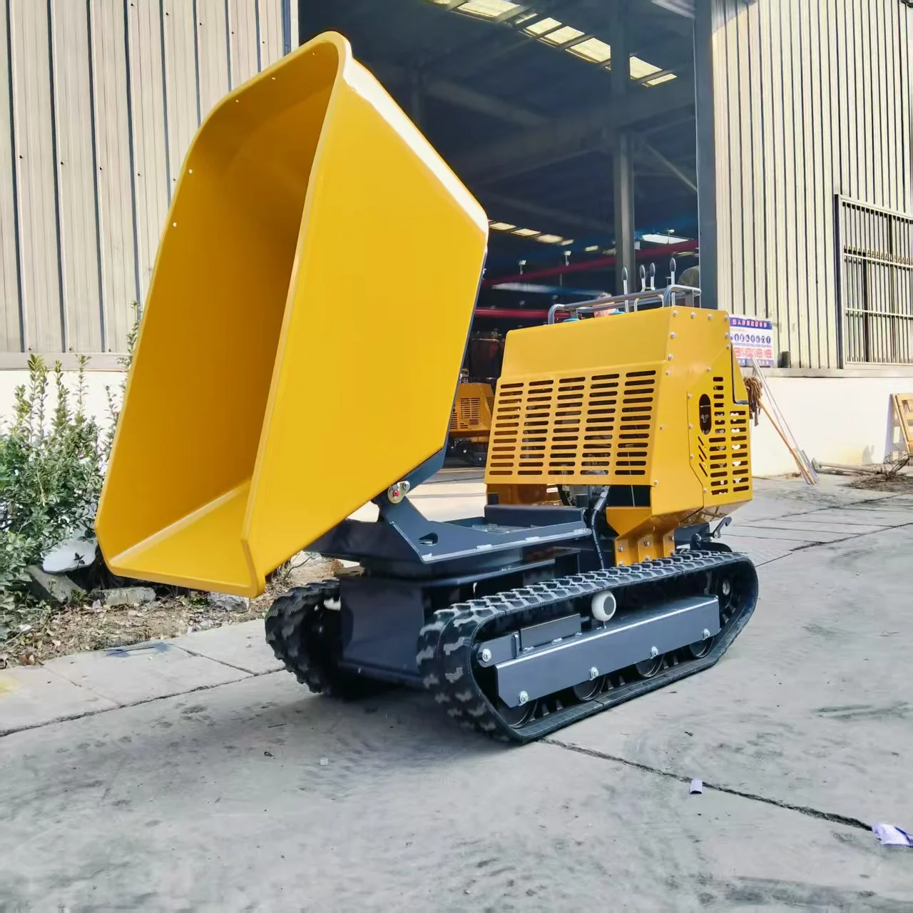 Mini Dumper de 1200 kg, Dumper de Orugas Manual, Dumper Pequeño, Camión Hidráulico Autocargable Agrícola, Personalizable, en Venta