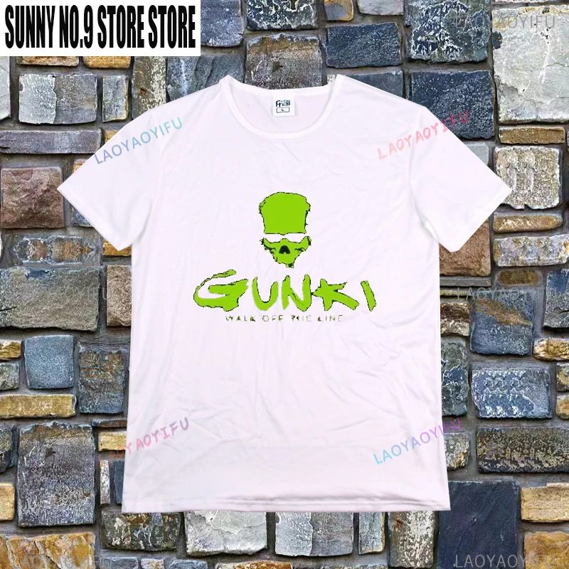 2024 Gunki Men T Shirt Summer Casual Short Sleeve T-shirts Mans Cool Tops Gunki Tshirt