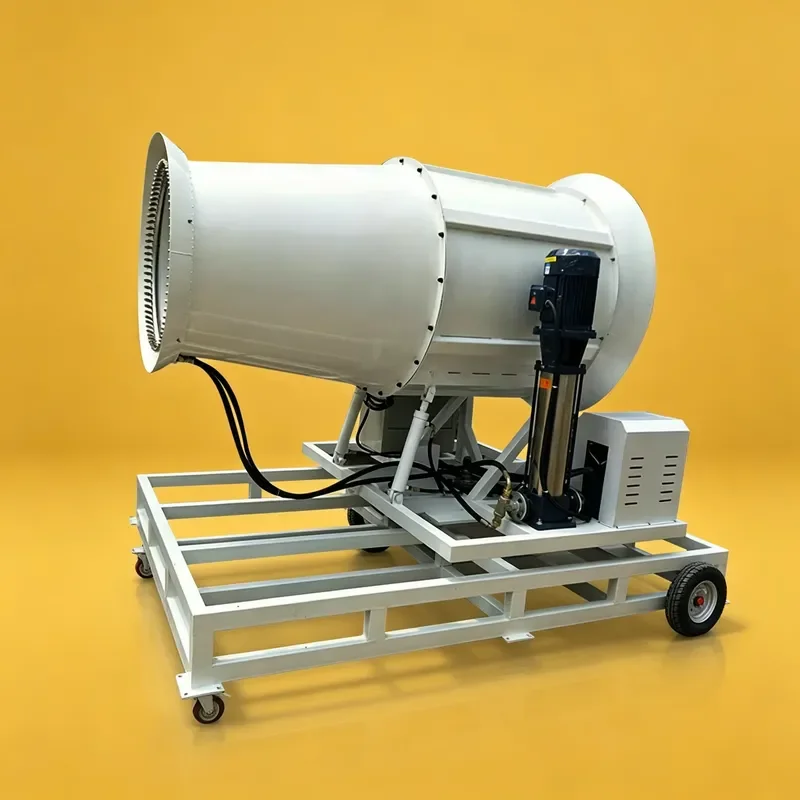 J Multi-Angle Adjustable Fog Cannon Head for Targeted Dust Control in Coal Yards and Industrial Storage Facilities