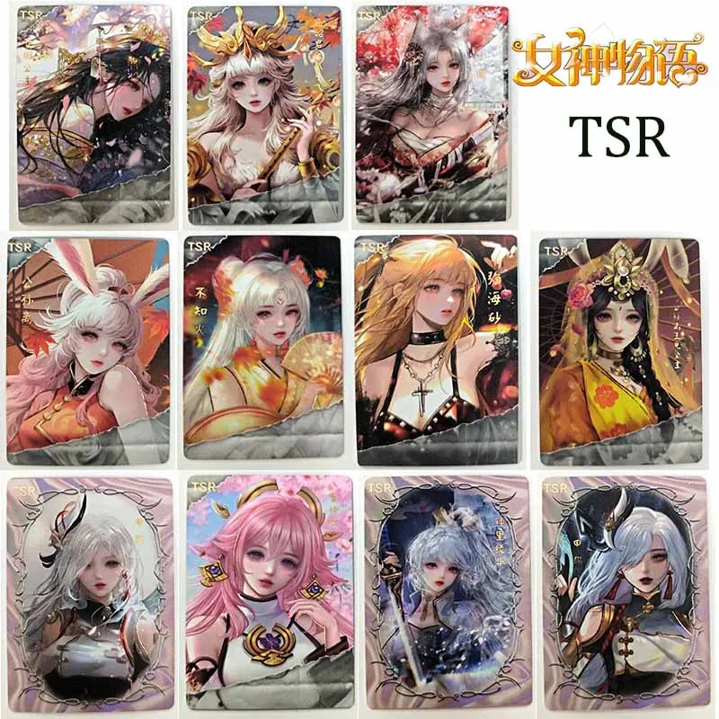 

Goddess Story TSR shenhe Kamisato Ayaka Yae Miko Collectible cards gilding Christmas birthday gifts Kamado Nezuko Mai Shiranui