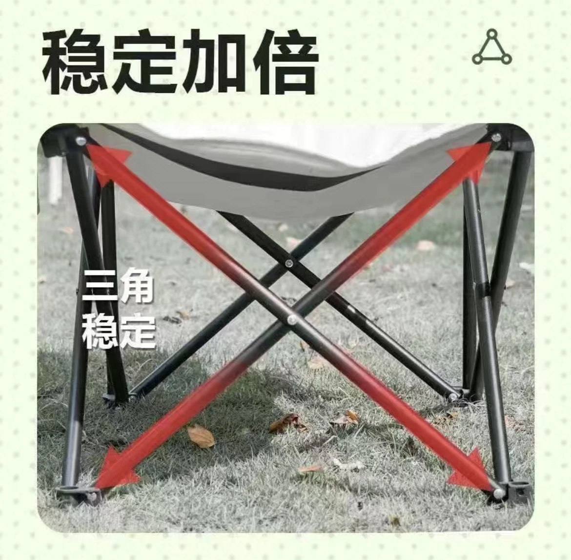 Outdoor Folding Table And Chair Easy To Store Leisure Moon Chair Outing Picnic Camping Portable Mesa Plegable Outdoor Furniture