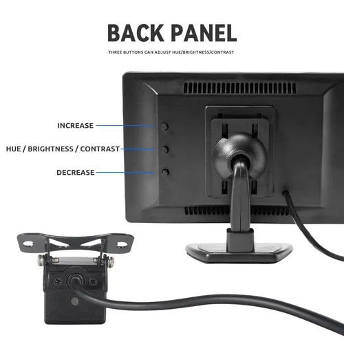Imagen 2 del producto Cámara de marcha atrás MJDOUD Car Ahd1080P con líneas dinámicas para Monitor de vehículo cámara de marcha atrás con pantalla AHD de 5 pulgadas