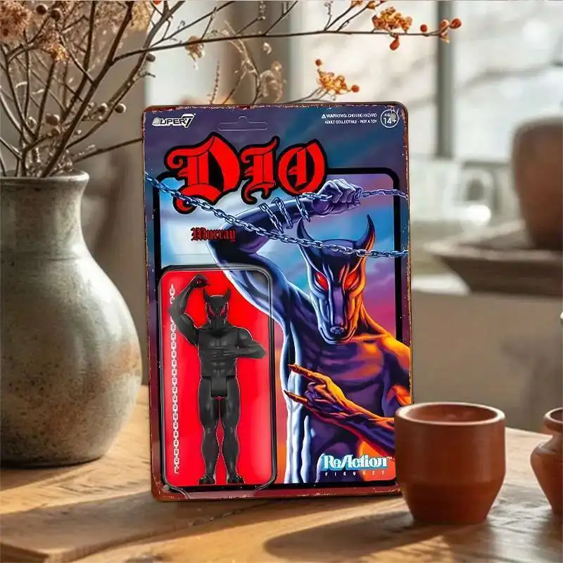 Super7 Dio  Metal Action Figure, Ronnie Dio Collectible, Heavy Metal Vintage Iron Art, Music Icon Statue with Accessories,