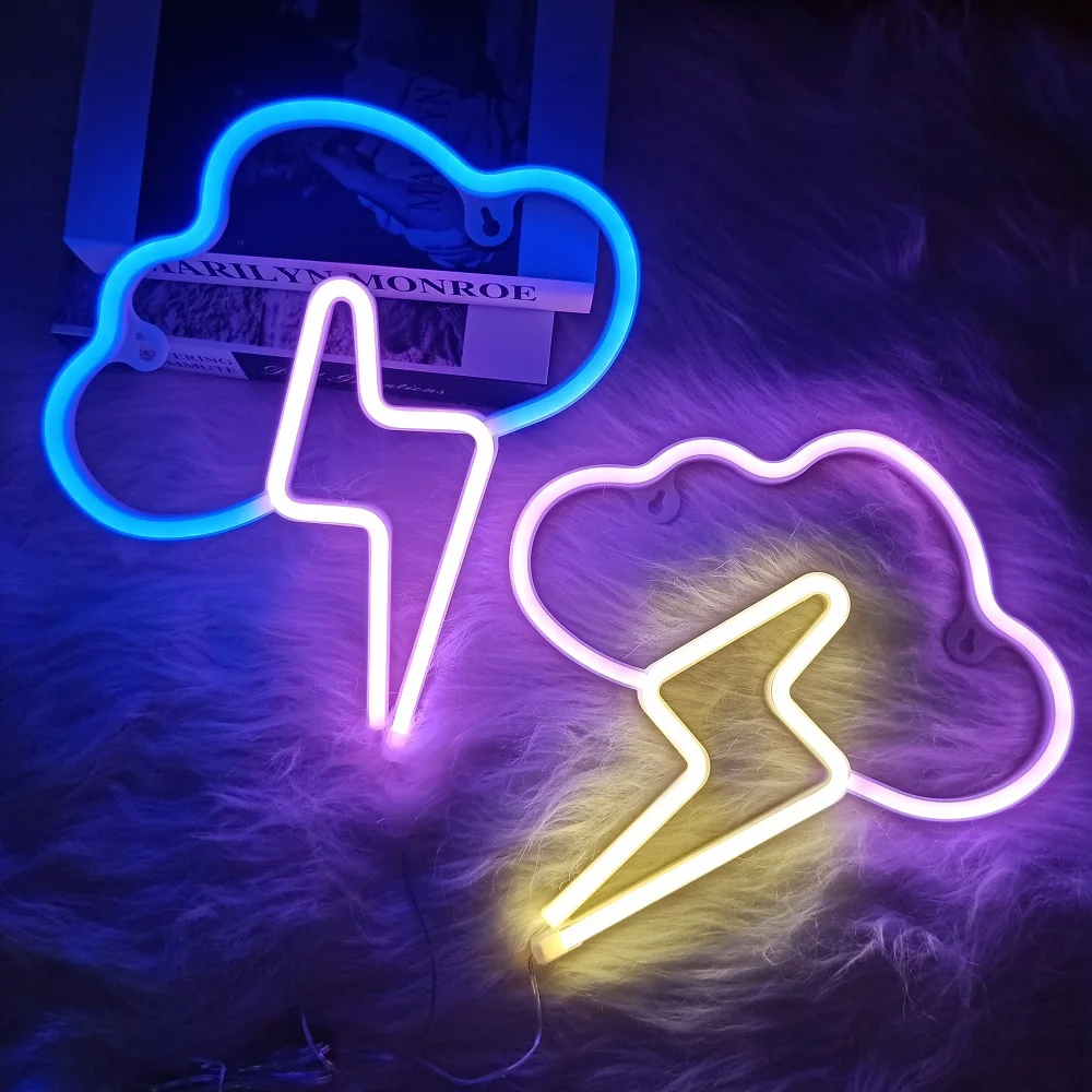 LED Neon Lights Sign for Wall Art Decor USB/Battery Heart Gaming Bar Bedroom Decoration Hanging Neon Sign Party Alien Night Lamp