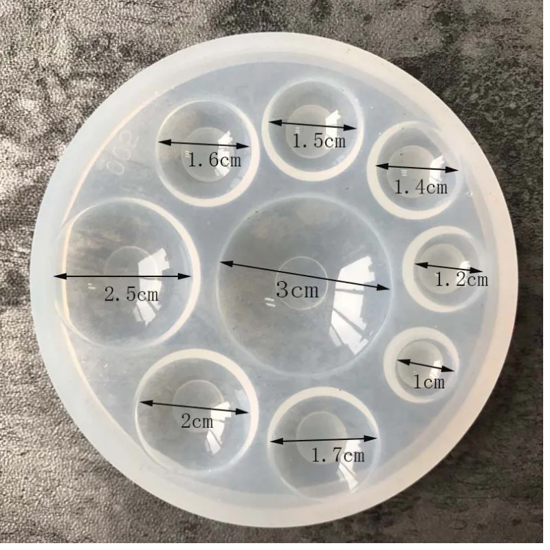 Crystal drop glue round / wing mold DIY gem glass silicone mold