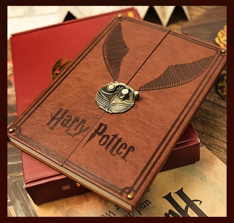 Miniso Harry's Notebook Gold Snitch Hardcover Hardcover Diary Gift