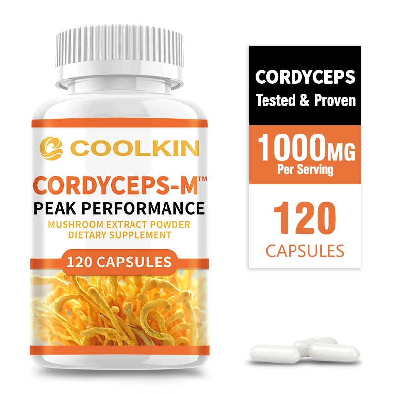 Cordyceps Capsules - Help The Body Fight Against Free Radical Damage, Memory and Focus Relief Stress Better Mood