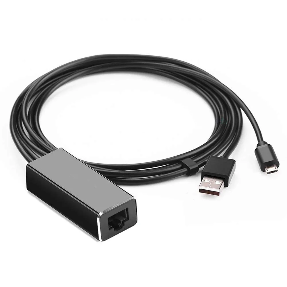 

Адаптер Micro USB к RJ45 Ethernet для пожарной палочки 4K Chromecast Google Home, мини-потоковые ТВ-палочки 100 м, адаптер сетевого кабеля