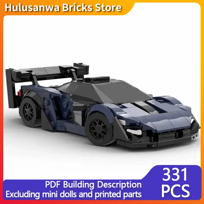 Speed Champion Model MOC Building Bricks GTR Super Speed Sports Car Modular Technology Gifts Holiday Assemble Children Toys Suit