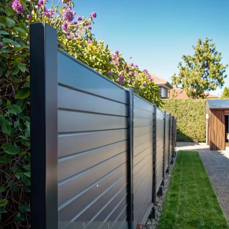 

Aluminum and Steel Composite Fence | 3D Privacy Barrier | Villa Garden/Shopping Center Stairs for Multiple Scenes