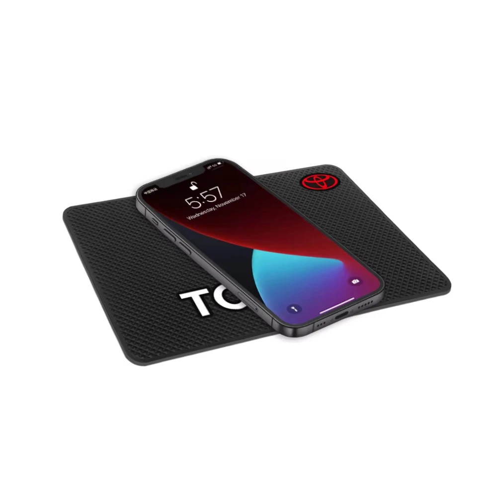 سيارة عدم الانزلاق سيليكون حصيرة سيارة الداخلية لوحة القيادة الهاتف لزجة الوسادة لتويوتا فورتشنر Chr فيرسو هايس بريوس يارس كورولا Rav4