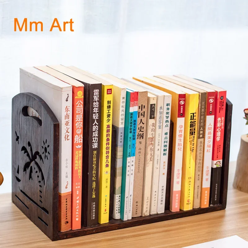 

Solid Wood Simple Desktop Children's Small Bookshelf Storage Rack Creative Student Mini Small