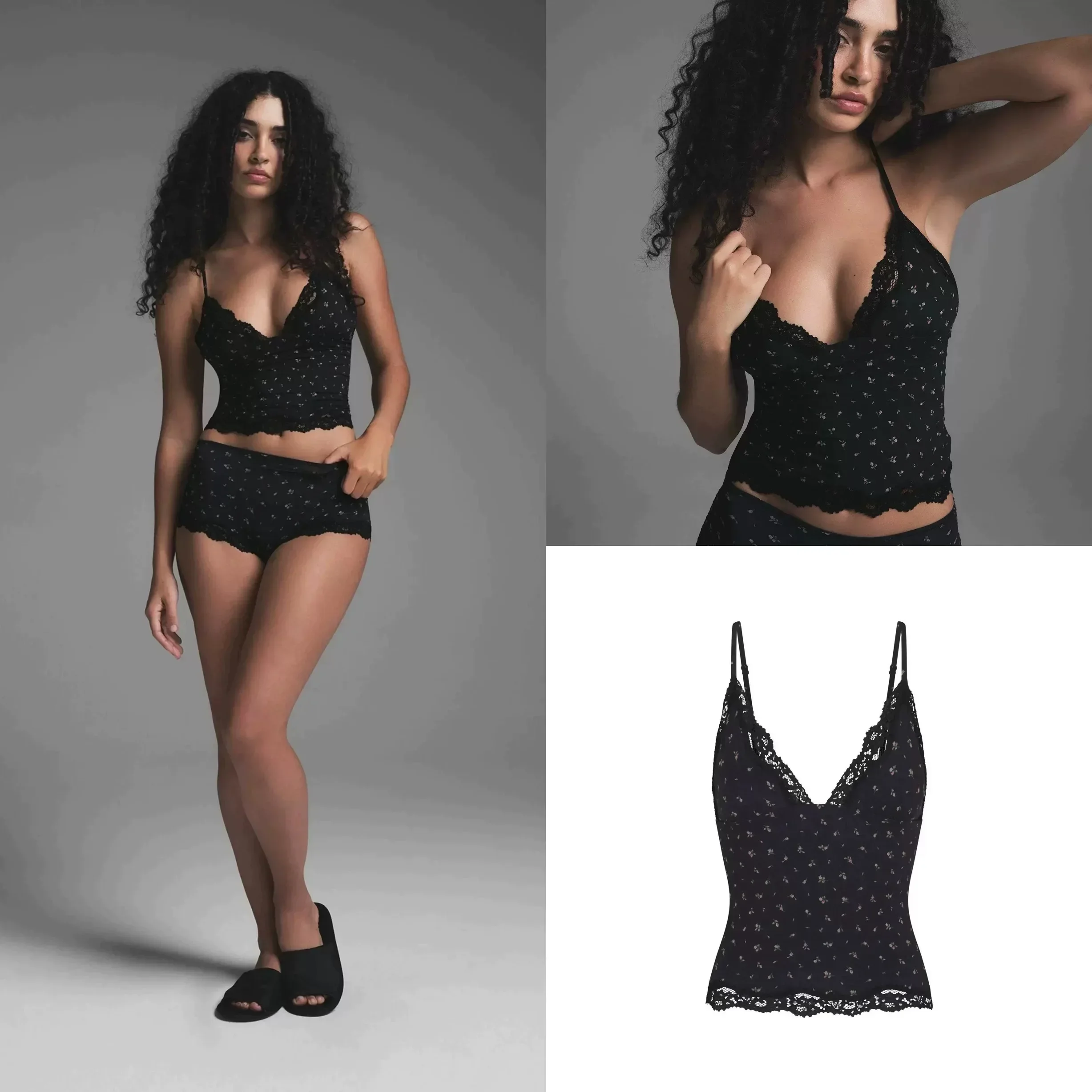 

Kim sexy Push-up lace lace suspenders with breast pads