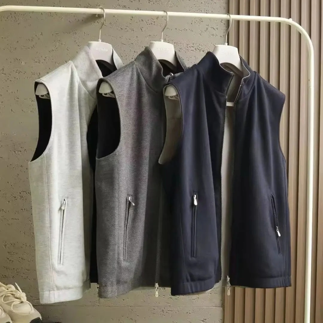 

BC Italian Casual Stand-Up Collar Vest Men's Business Solid Color Vest