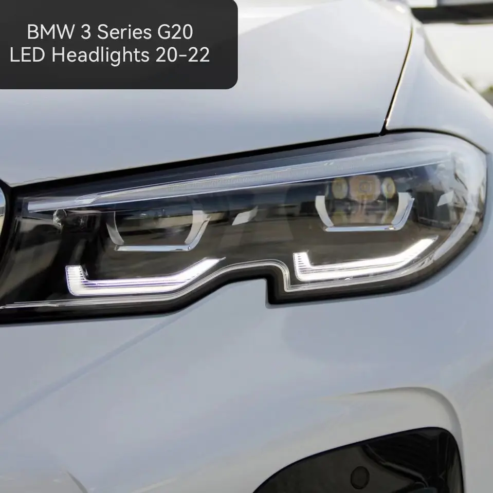 車のヘッドライト,LEDボードモジュール,BMW g20,プレci 3シリーズ,黄色