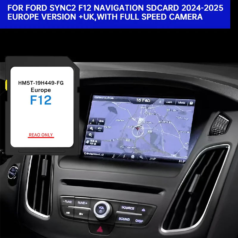 

КАРТА GPS SD 2024/2025 ДЛЯ FORD SYNC2 F12- EUROPA+UK CON AUTOVELOX ОБНОВЛЕННАЯ ВЕРСИЯ