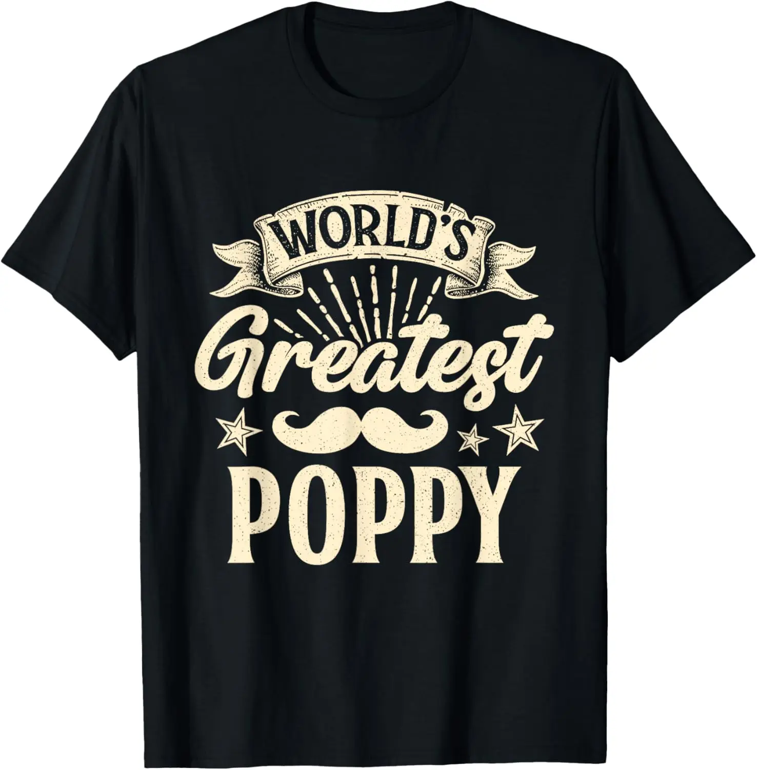 

World's Greatest Poppy Happy Father's Day Dad Grandpa Men T-Shirt
