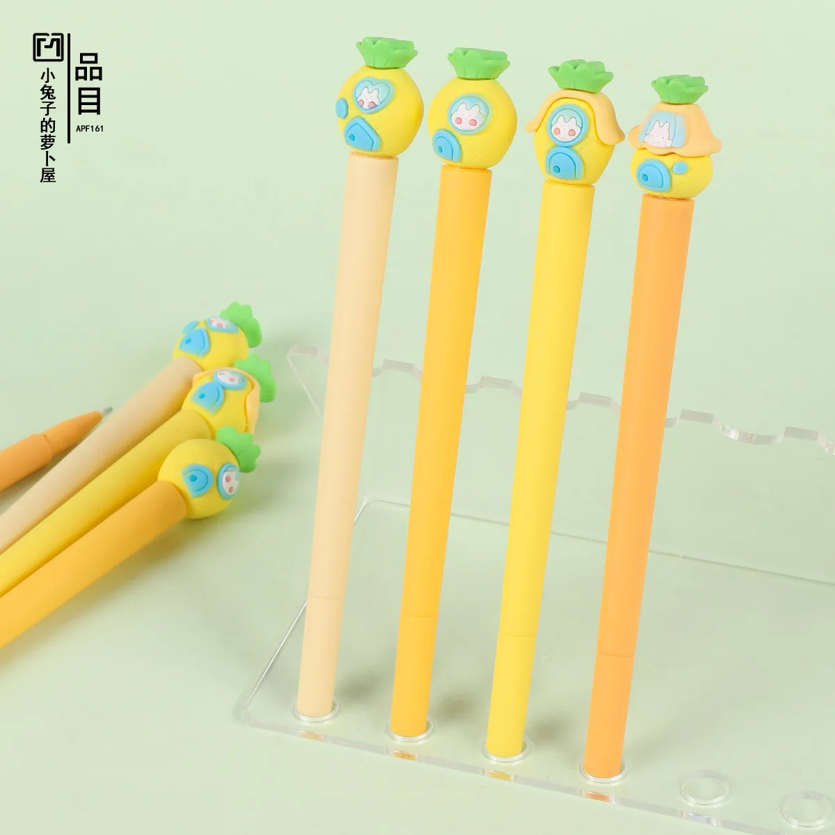 

Pen48 шт., милый мультяшный редис, кролик, стиль, нейтральная водная подпись, студенческие канцелярские принадлежности, точечная партия