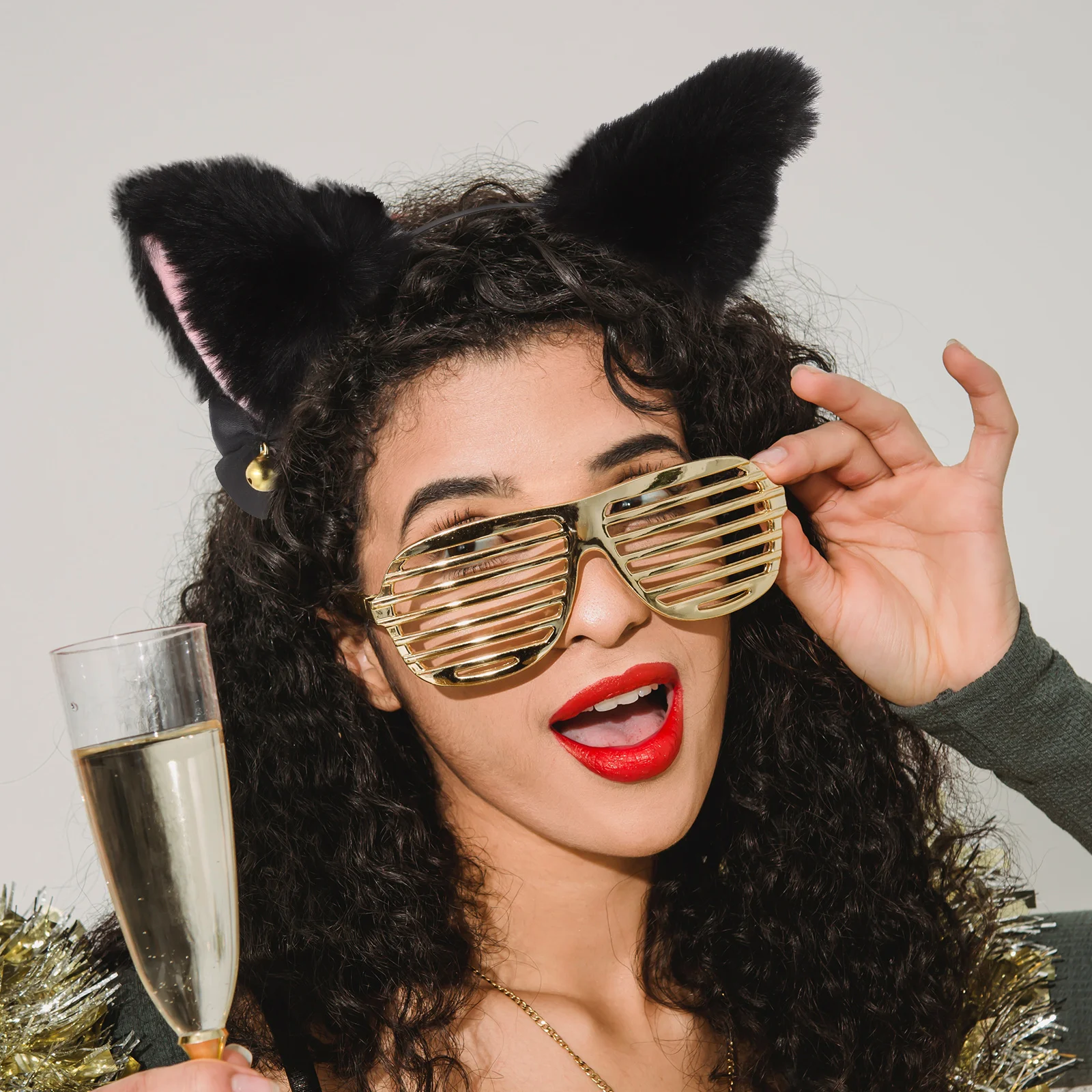 

Cat Ears Hair Hoops Bells Necklaces Cosplay Party Cat Ear Hair Hoops Stage Pet Supplies