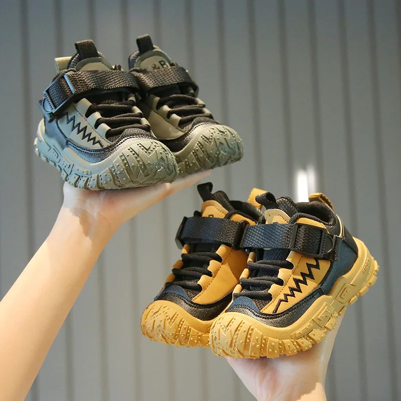 Hot Sell Children Shoes Size 21-32 Boys Fashion Sneakers Girls Sport Running Shoes Kids Breathable Casual Trainers Outdoor Shoes