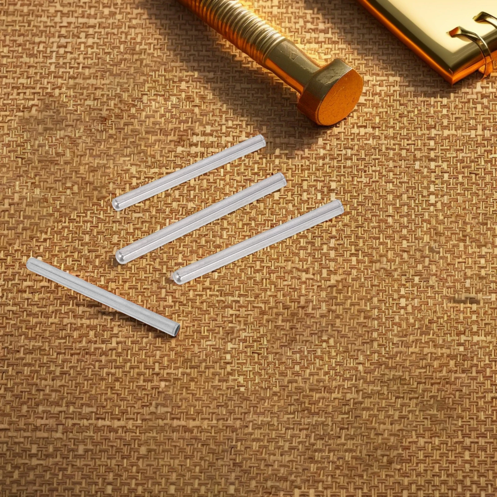 

10pcs Stainless Steel Temperature Probe Casing Waterproof Sensor Housing Sleeve Small Metal Tube Replacement Covers for Harsh